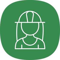 Architect Line Curve Icon Design vector