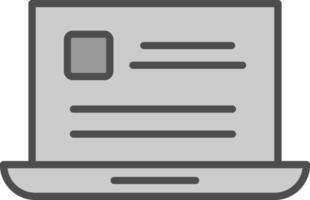 Seo And Web Line Filled Greyscale Icon Design vector