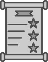 Invite Line Filled Greyscale Icon Design vector