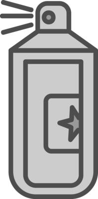 Silly Strings Line Filled Greyscale Icon Design