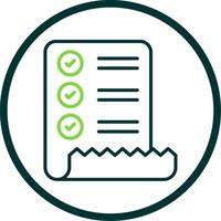 Check List Line Circle Icon Design vector