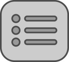 Menu Line Filled Greyscale Icon Design vector