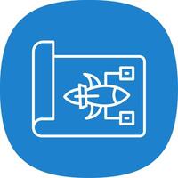 Plans Line Curve Icon Design vector