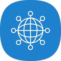Internet Line Curve Icon Design vector
