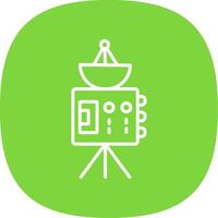 Probe Line Curve Icon Design vector