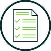 Customs Declaration Line Circle Icon Design vector