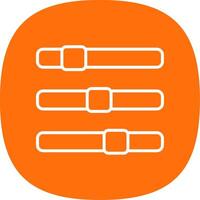 Progress Bar Line Curve Icon Design vector