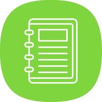 Take Note Line Curve Icon Design vector