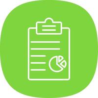 Clipboard Line Curve Icon Design vector