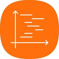 Gnatt Chart Line Curve Icon Design vector