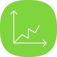 Line Curve Multi Circle Graph Line Curve Icon Design vector