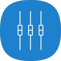 Box Plot Line Curve Icon Design vector