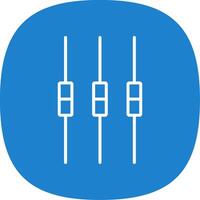 Box Plot Line Curve Icon Design vector