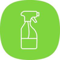 Cleaning Liquid Line Curve Icon Design vector