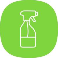 Cleaning Liquid Line Curve Icon Design vector