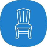 Armchair Line Curve Icon Design vector