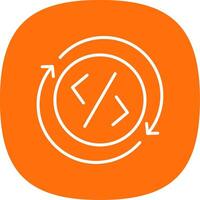 Development Line Curve Icon Design vector