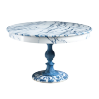 Pedestal marble table isolated on transparent background png