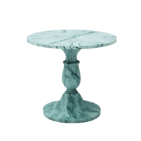 Marble pedestal round table isolated on transparent background png