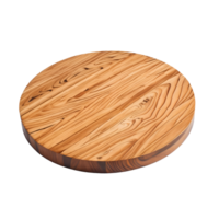 Round chopping board isolated on transparent background png