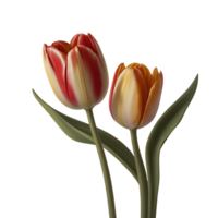 florescendo tulipa flores isolado em transparente fundo png