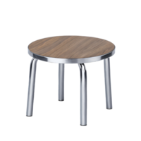 Metal round stool isolated on transparent background png