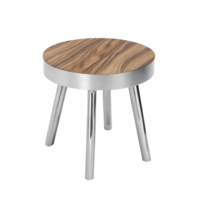 petit métal tabouret isolé sur transparent Contexte png