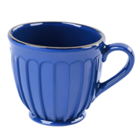 Blue coffee mug isolated on transparent background png