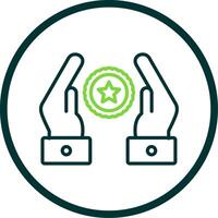 Premium Quality Line Circle Icon Design vector