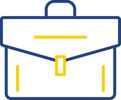 Portfolio Line Two Colour Icon Design vector