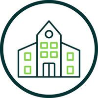 Flats Line Circle Icon Design vector