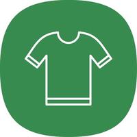 Shirt Line Curve Icon Design vector