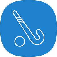 Hockey Line Curve Icon Design vector