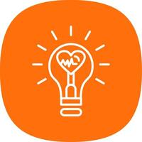 Idea Line Curve Icon Design vector