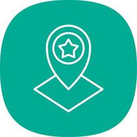 Map Location Line Curve Icon Design vector