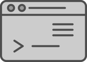 Command Line Filled Greyscale Multi Circle Line Filled Greyscale Icon Design vector