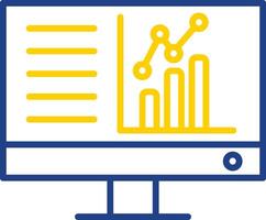 Dashboard Line Two Colour Icon Design vector