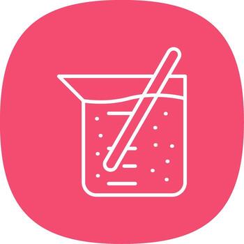 Agitator Line Curve Icon Design vector