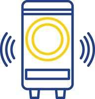 Woofer Line Two Colour Icon Design vector