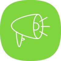 Announcement Line Curve Icon Design vector