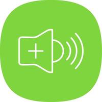 Volume Line Curve Icon Design vector
