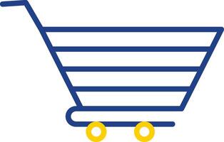 Trolley Line Two Colour Icon Design vector