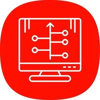 TimeLine Curve Multi Circle Line Curve Icon Design vector