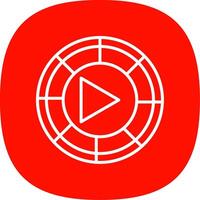 Color Wheel Line Curve Icon Design vector