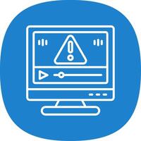 Error Line Curve Icon Design vector