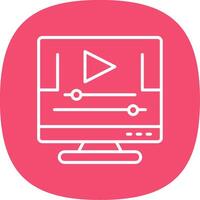 Animation Line Curve Icon Design vector
