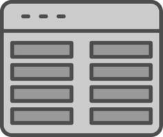 Web Programming Line Filled Greyscale Icon Design vector