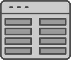 Web Programming Line Filled Greyscale Icon Design vector