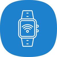 Wi-fi Line Curve Icon Design vector