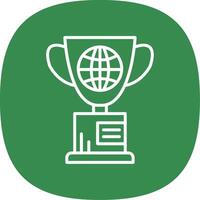 Globe Line Curve Icon Design vector
